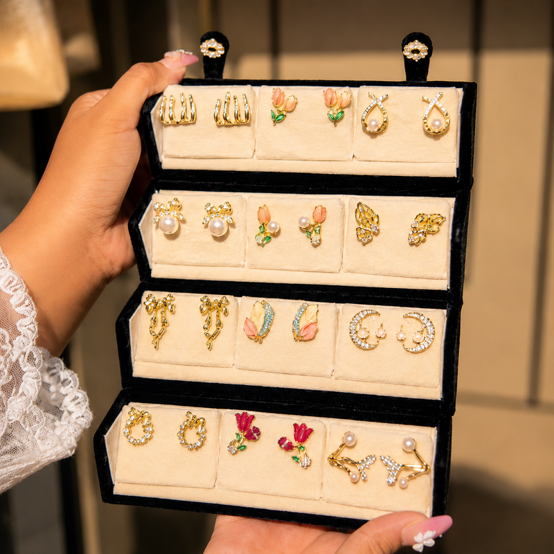 Premium Mixed Design Earrings Set