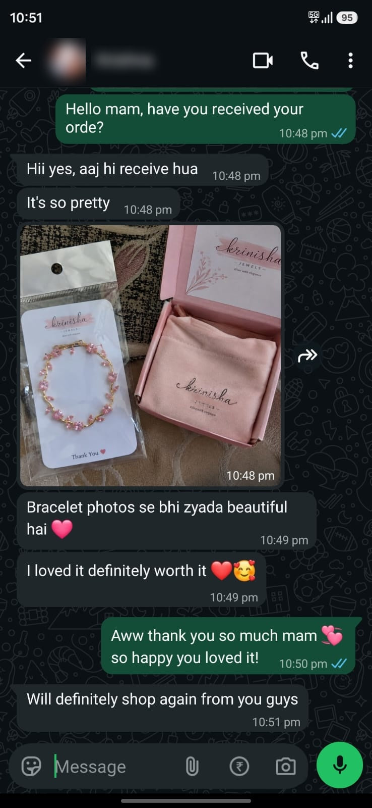Customer review screenshot
