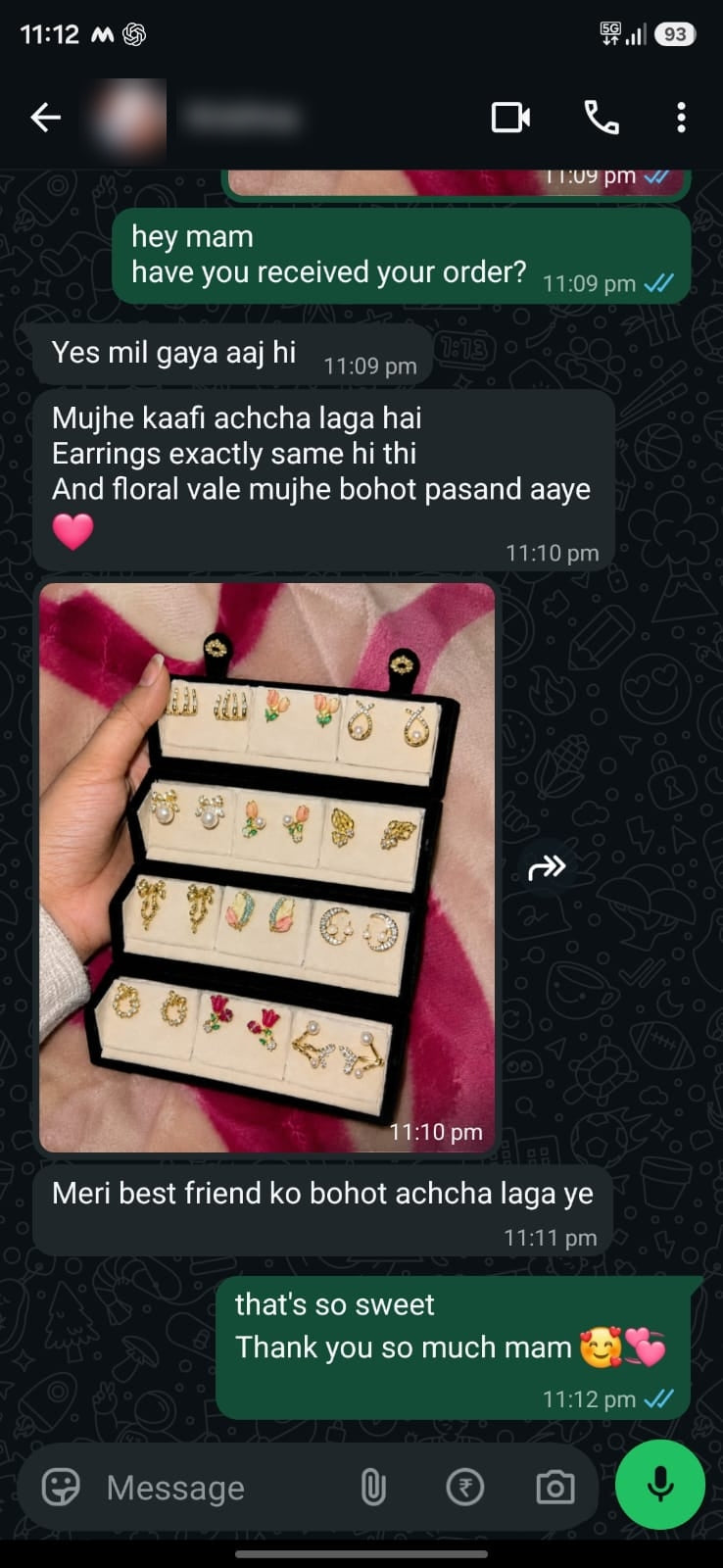Customer review screenshot